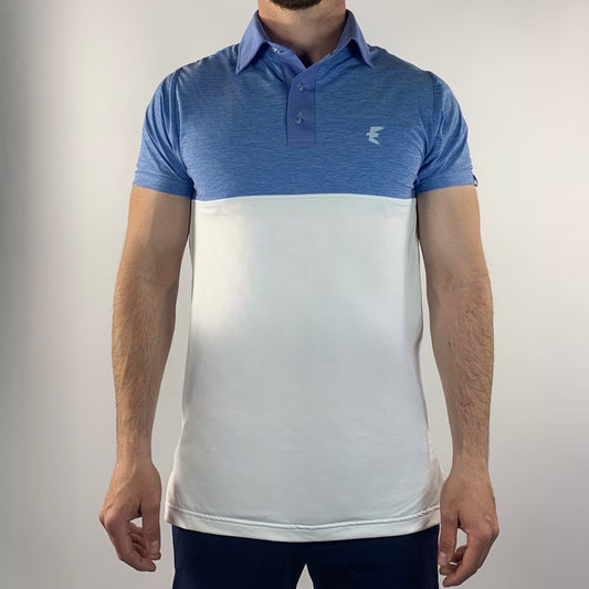 Cross Polo Shirt - Sky/White image 0