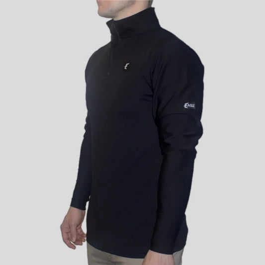 Elite 1/4 Zip Top - Jet Black