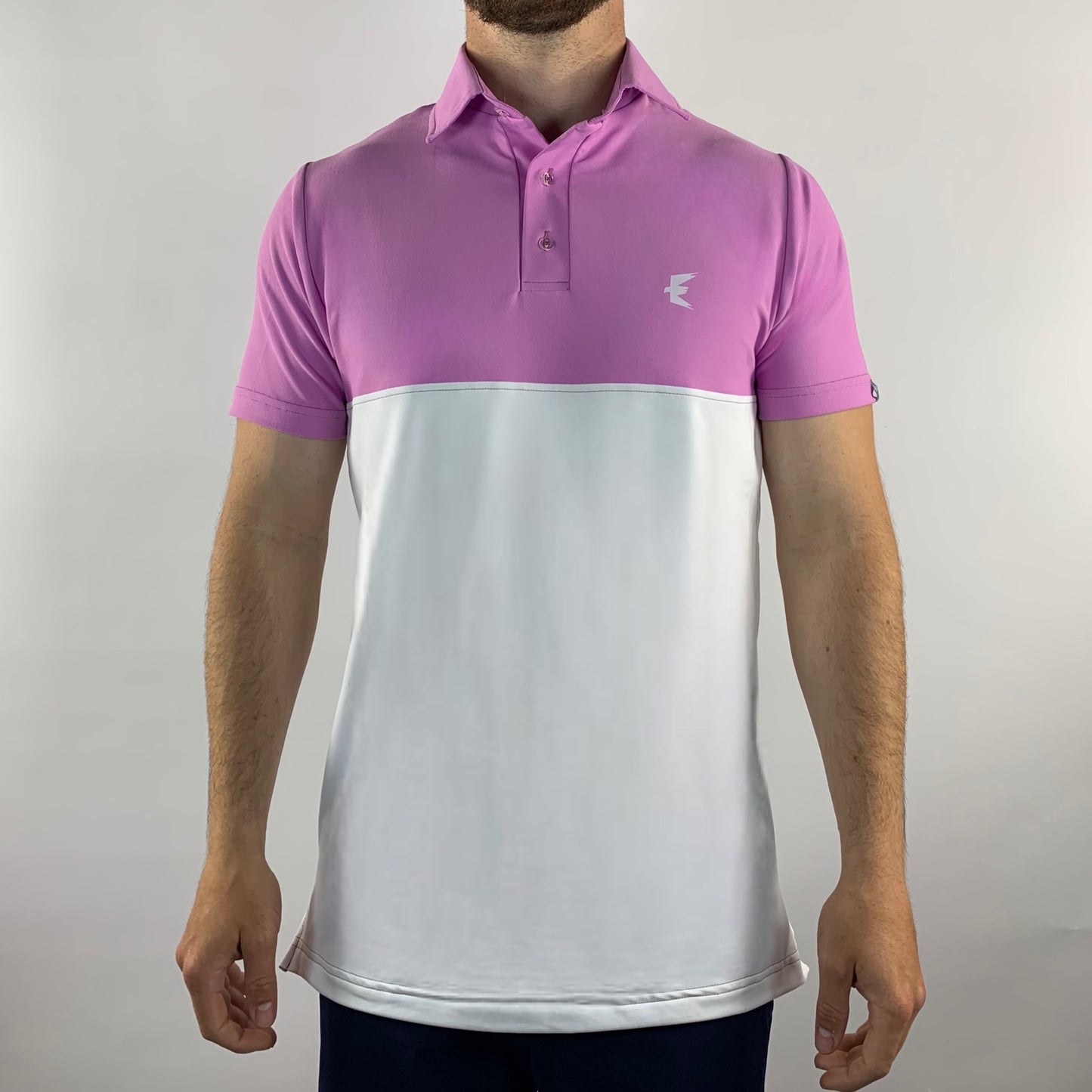 Cross Polo Shirt - Heather/White image 0